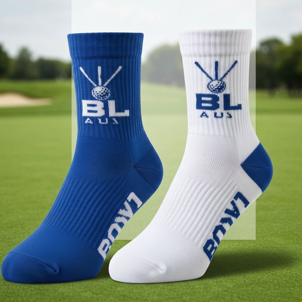 Professional custom Golf team socks with logo and team colors