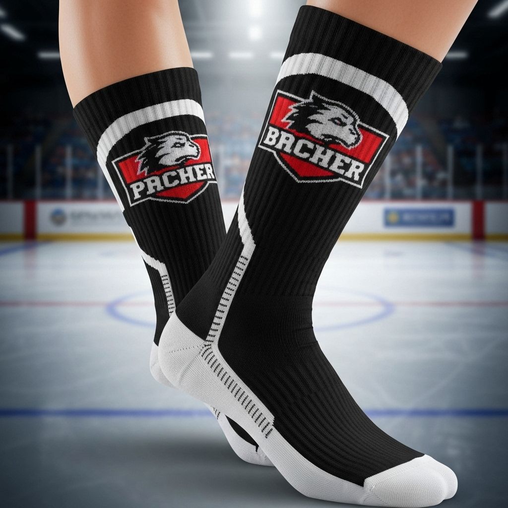 Professional custom Hockey team socks with logo and team colors