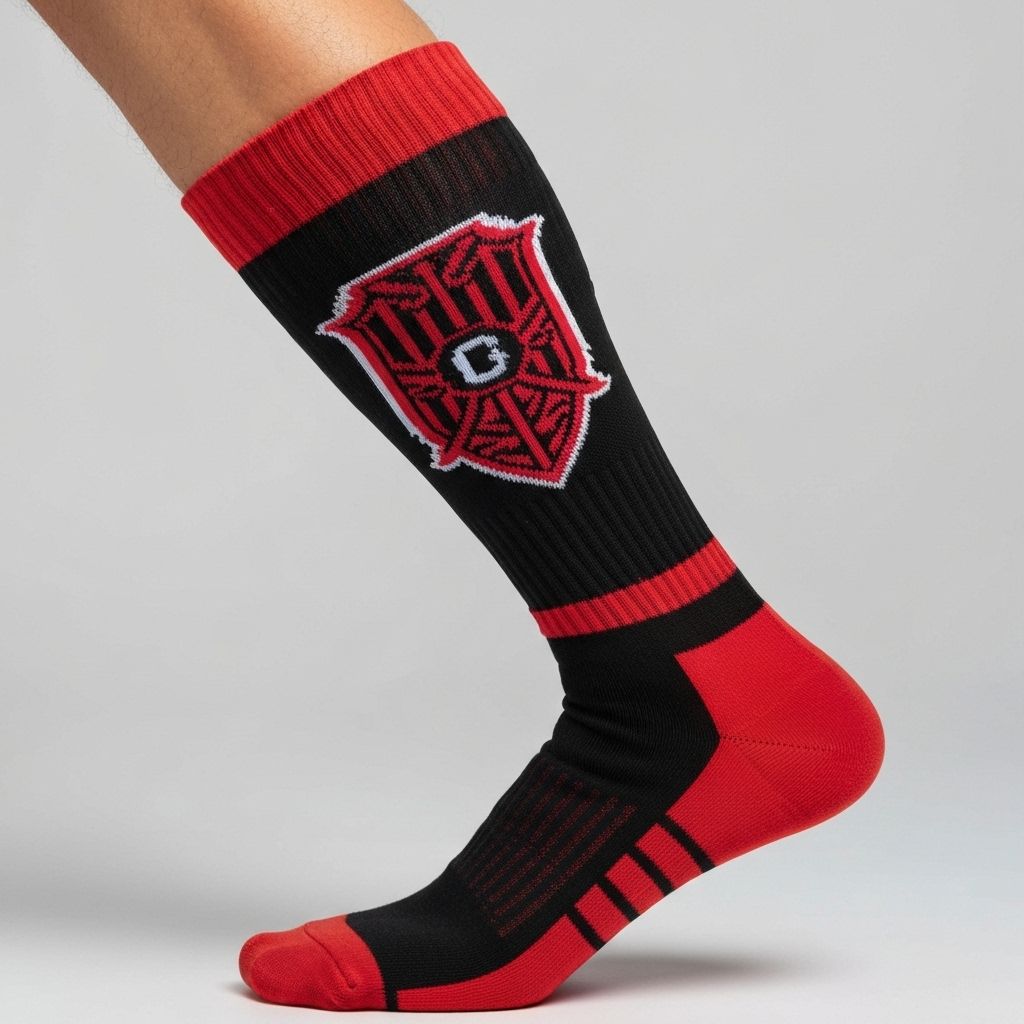 Professional custom Rugby team socks with logo and team colors