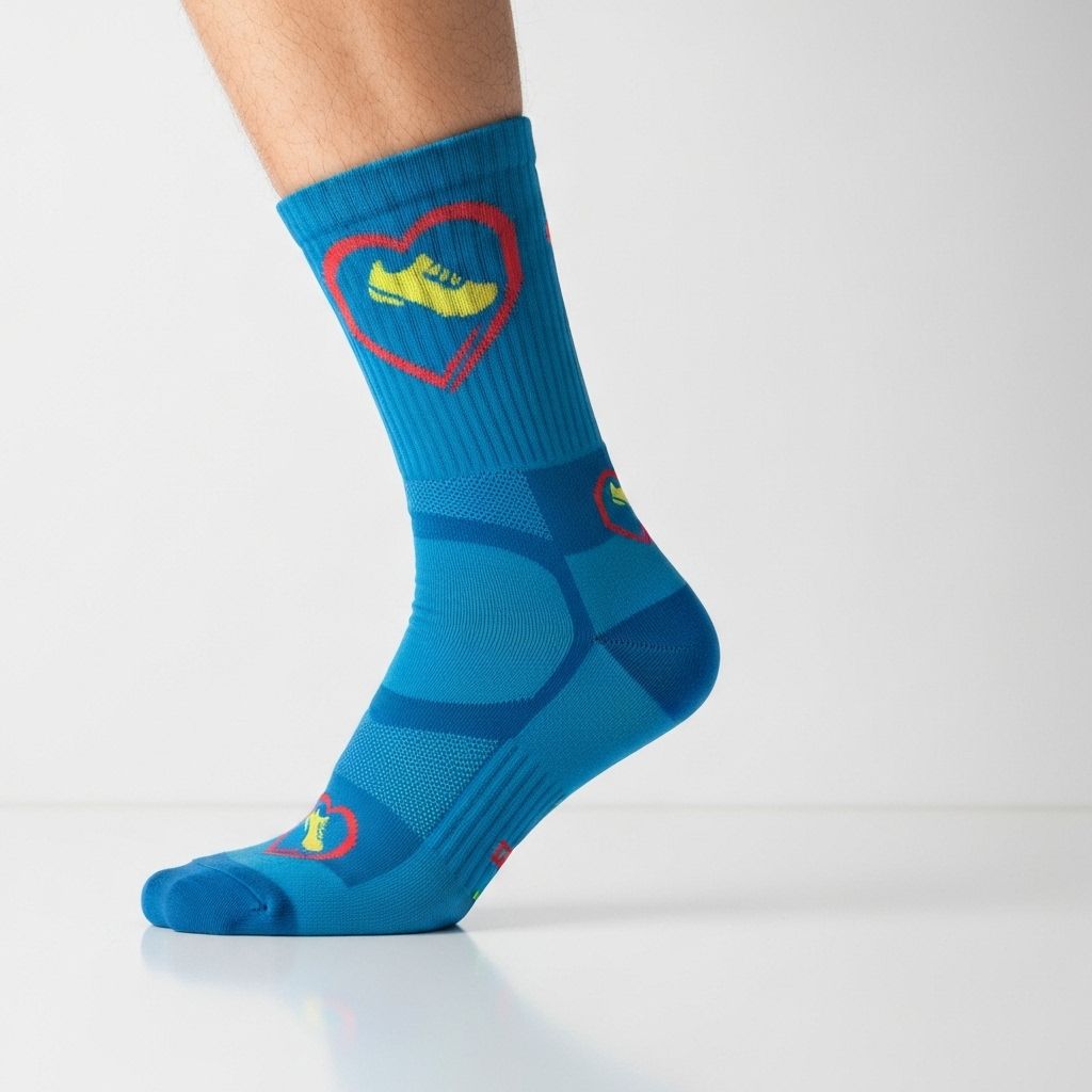 Professional custom Running team socks with logo and team colors