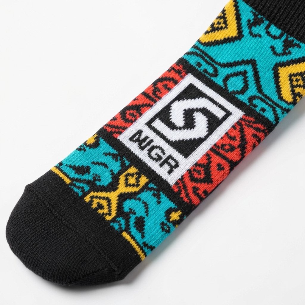 Professional custom Skateboarding team socks with logo and team colors