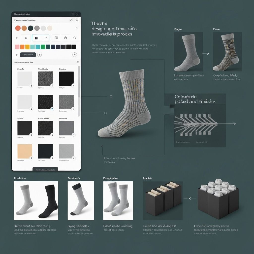 From Design to Delivery: The Custom Sock Manufacturing Process - Production guide for wholesale sock manufacturing