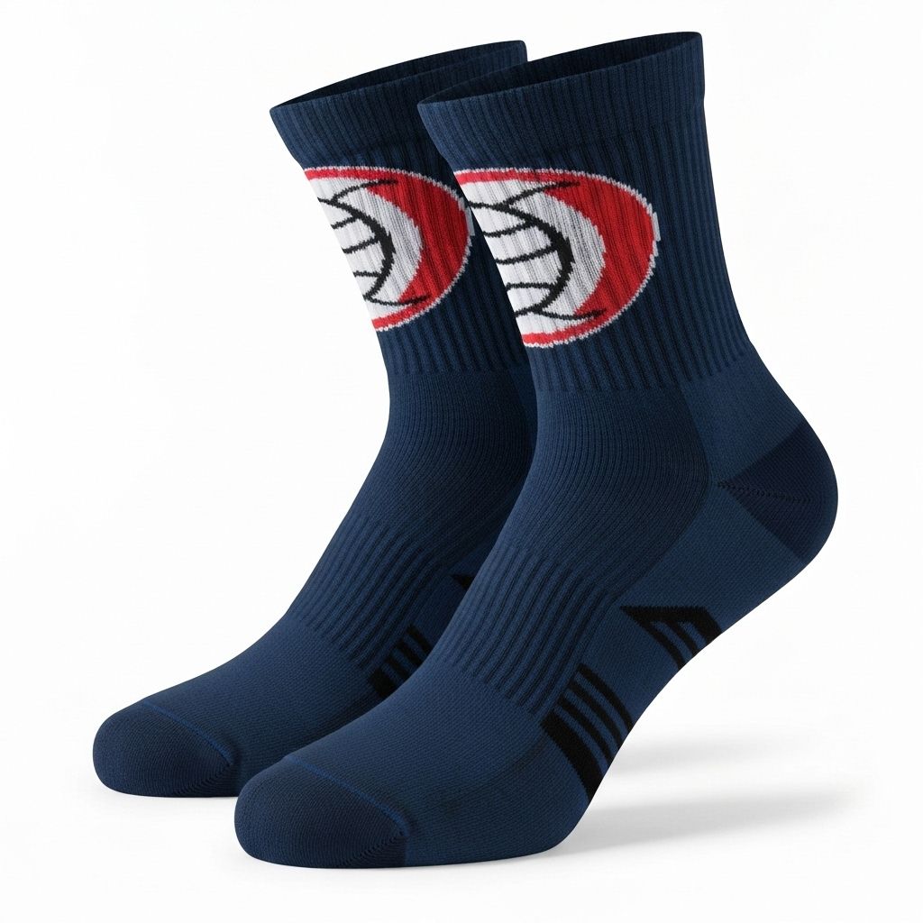 Professional custom Volleyball team socks with logo and team colors